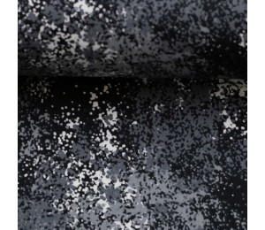 Baumwolle - Kim Sprenkel schwarz